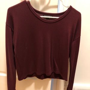 Long sleeve crop top